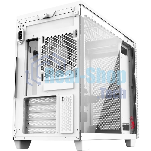 Компьютерный корпус Bloody BD-CC117F белый без БП mATX 5x120мм 1xUSB 2.0 1xUSB 3.0 audio bott PSU
