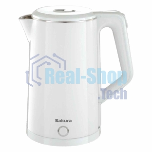Чайник электрический Sakura SA-2150W 1.8 л, двойной корпус,бел