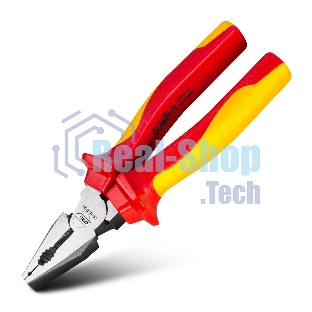 Плоскогубцы Deli DL512006 диэлектрические комбинированные, 160 мм, сталь Cr-V, сертификат VDE для работ под напряжением до 1000 В