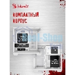 Компьютерный корпус Bloody CC-121 белый без БП mATX 7x120мм 1xUSB2.0 1xUSB3.0 audio