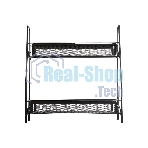 Этажерка настольная двухуровневая Mallony L’ordine Nero, 31,5*17*33 см