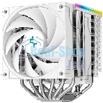 Кулер для процессора DEEPCOOL AK620 DIGITAL SE WH LGA20XX/1700/1200/115X/AM5/AM4 (9шт/кор, TDP 260W, PWM, DUAL Fan 120мм, 6 тепл. трубок, ARGb, белый) RET (R-AK620-WHADMN-GJD)