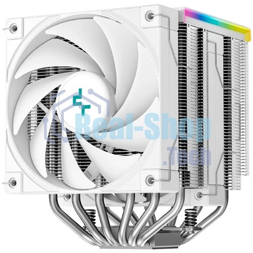Кулер для процессора DEEPCOOL AK620 DIGITAL SE WH LGA20XX/1700/1200/115X/AM5/AM4 (9шт/кор, TDP 260W, PWM, DUAL Fan 120мм, 6 тепл. трубок, ARGb, белый) RET (R-AK620-WHADMN-GJD)