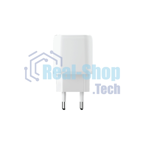 Сетевое зарядное устройство OLMIO Type-C+USB, 20W, 3A, QuickCharge3.0, PowerDelivery, белое