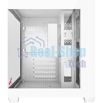 Компьютерный корпус Bloody CC-121 белый без БП mATX 7x120мм 1xUSB2.0 1xUSB3.0 audio