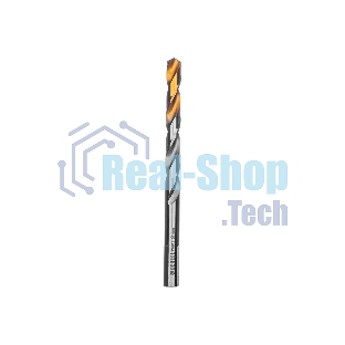 Сверло спиральное по металлу Denzel 8 x 117мм, Р6М5, Golden Tip