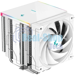 Кулер для процессора DEEPCOOL AK620 DIGITAL SE WH LGA20XX/1700/1200/115X/AM5/AM4 (9шт/кор, TDP 260W, PWM, DUAL Fan 120мм, 6 тепл. трубок, ARGb, белый) RET (R-AK620-WHADMN-GJD)