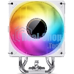 Кулер для процессора JONSBO CR-1000 V2 PRO ARGB (230W, 4-pin PWM, 157мм, Al/Cu, 6x6мм, ARGB, 1x120мм, 59.48CFM, 32.0dBA, 1500RPM, S: 1700/1200/115X, AM4/AM5 белый)