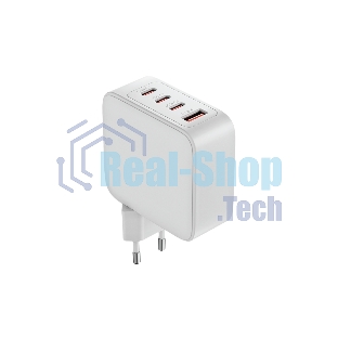 Сетевое зарядное устройство OLMIO Type-C х 3, 100W, QC3.0, PowerDelivery3.0, GAN, PPS, белое