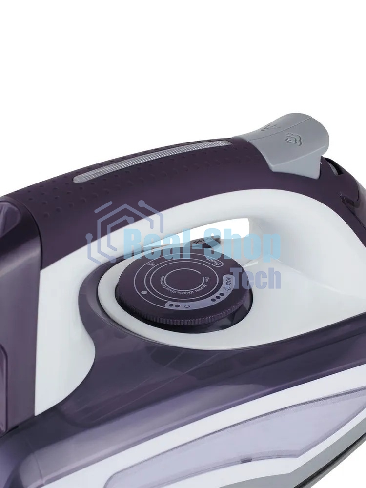Утюг BBK ISE-2404 фиолетовый, 2400 Вт, 40 г/мин, 140 г/мин, 440 мл