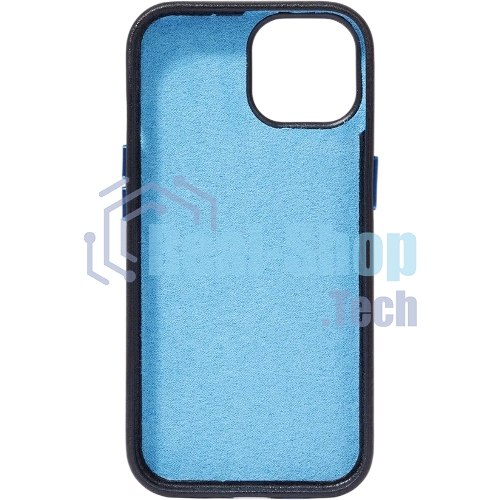 Чехол Piquadro для Apple iPhone 15 Pro Blue Square черный (AC6438B2/N)