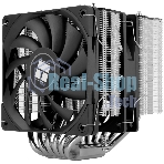 Кулер для процессора Thermalright Royal Knight 120 SE (4-pin PWM, 155мм, Ni/Cu, 6x6мм, 2x120мм, 66.17CFM/59CFM, 25.6dBA/26.1dBA, 1500RPM/1800RPM, S: 1200, 1700, 1851, 115X, AM4, AM5, silver, black)