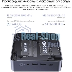 Неттоп Acer Gadget E10 ERBox Ryzen 7 8745HS (3.8) 16Gb SSD512Gb UHDG Windows 11 Pro 2xGbitEth WiFi BT 120W черный (1747236)