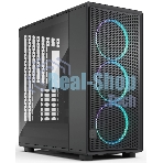Корпус Fractal Design Epoch XL Black TG RGB Light Tint, Full-Tower, чёрный, 3 x 140 мм