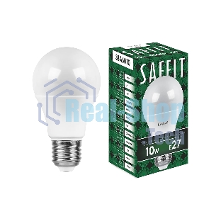 Лампа светодиодная SAFFIT SBA6010 (55005) 10Вт Е27 белый