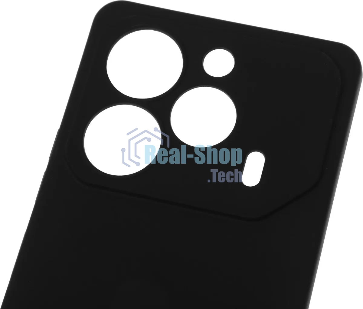 Чехол (клип-кейс) BoraSCO для Tecno Pova 6/6 Pro Silicone Case черный (73173)