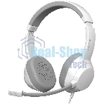 Гарнитура A4Tech Fstyler FH150U белый/серый, проводная