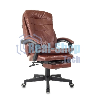 Кресло Бюрократ T-9950MSG-F/BROWN-PU коричневый, экокожа