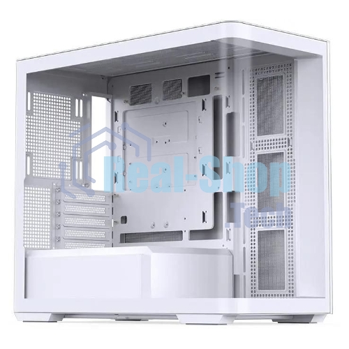 Корпус без блока питания JONSBO D300, Mini-Tower, TG, no fan, 2xUSB-A 3.2 + 1xUSB-C 3.2, mATX, mITX White