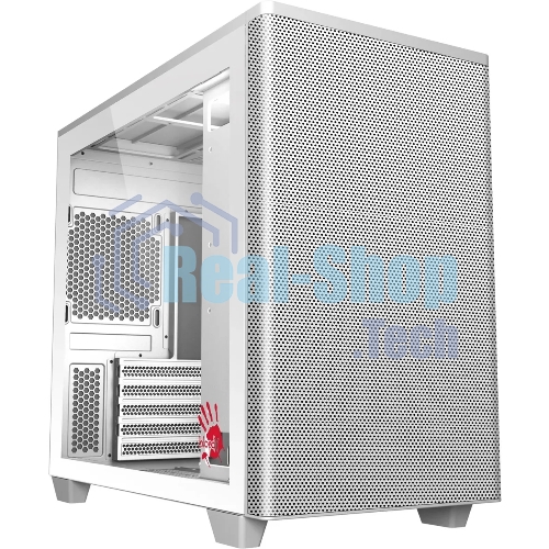 Компьютерный корпус Bloody BD-CC117F белый без БП mATX 5x120мм 1xUSB 2.0 1xUSB 3.0 audio bott PSU