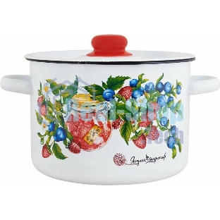 Кастрюля Appetite 1с15с/1 Конфитюр с крышкой, эмалированная сталь 1,5 л