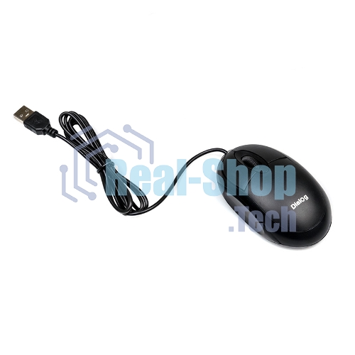 Мышь проводная Dialog Comfort MOC-10U черный, 1200 dpi, USB, кнопки - 3