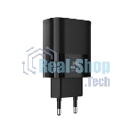Сетевое зарядное устройство MORE CHOICE (4620202553416) NC09m 1USB 3.0A QC3.0 15W, черный