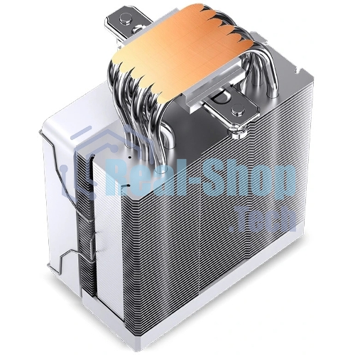 Кулер для процессора JONSBO CR-1000 V2 PRO ARGB (230W, 4-pin PWM, 157мм, Al/Cu, 6x6мм, ARGB, 1x120мм, 59.48CFM, 32.0dBA, 1500RPM, S: 1700/1200/115X, AM4/AM5 белый)