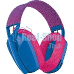 Гарнитура Logitech G435 синий/розовый, беспроводная, Bluetooth/USB, до 18 ч