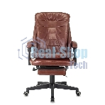 Кресло Бюрократ T-9950MSG-F/BROWN-PU коричневый, экокожа