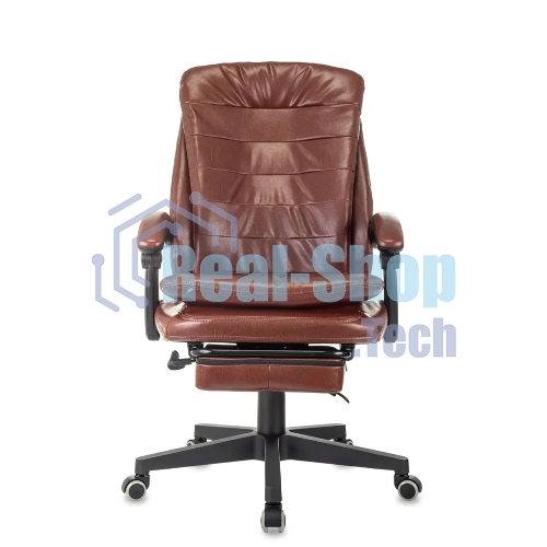 Кресло Бюрократ T-9950MSG-F/BROWN-PU коричневый, экокожа