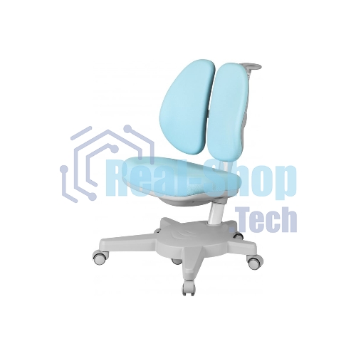 Кресло детское Cactus CS-CHR-3604BL голубой крестов. пластик серый