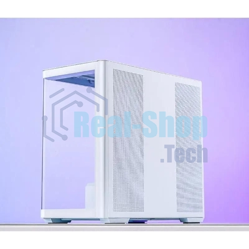 Корпус без блока питания JONSBO D300, Mini-Tower, TG, no fan, 2xUSB-A 3.2 + 1xUSB-C 3.2, mATX, mITX White