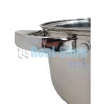 Кастрюля WEBBER BE-157/2 из нержавеющей стали со стеклянной крышкой d=20; 3.5 л (12)