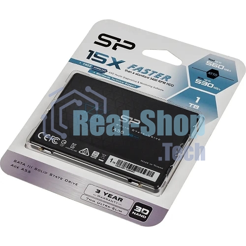 Накопитель SSD Silicon Power Ace A55, 1Tb, SATA III, 2.5