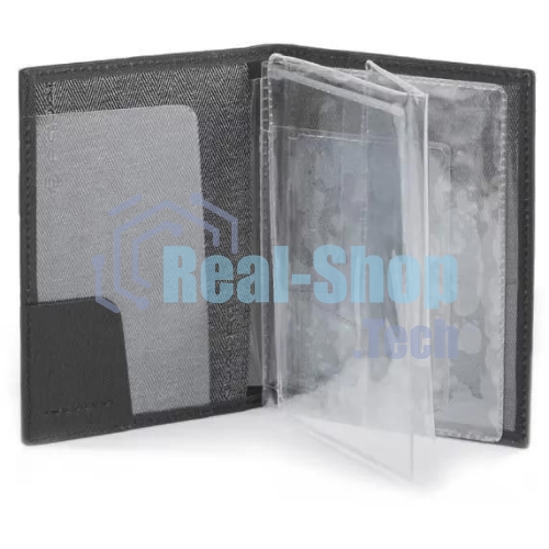 Обложка для документов Piquadro Black Square PP5256B3/N, черный, натур.кожа