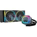Система жидкостного охлаждения Deepcool LE240 PRO ARGb Soc-AM5/AM4/1200/1700/1851 черный 4-pin 28.2-33dB Al 280W 1347gr Ret (R-LE240PRO-BKAMMC-G-1)