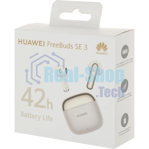 Наушники TWS Huawei FreeBuds SE 3 бежевый, вкладыши, Bluetooth, быстрая зарядка, до 7.5 ч