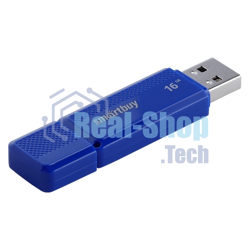 Флешка USB Smartbuy Dock Blue (SB16GbDK-B), 16Gb, USB 2.0, R/W 15/5, синий