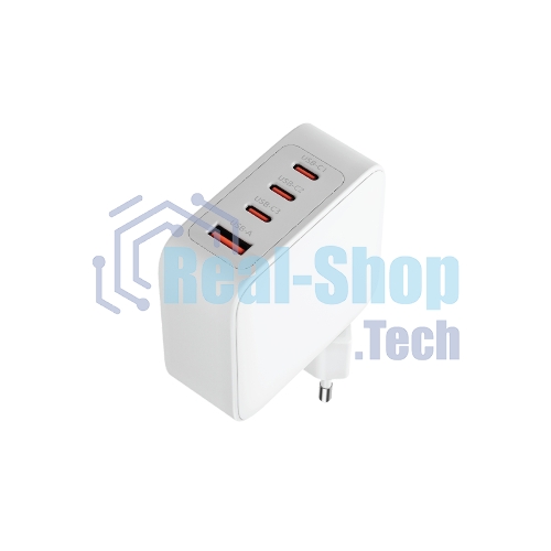 Сетевое зарядное устройство OLMIO Type-C х 3, 100W, QC3.0, PowerDelivery3.0, GAN, PPS, белое