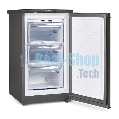 Морозильная камера Бирюса W412 графит, 80л, 3 ящика
