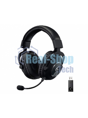 Гарнитура проводная с микрофоном Logitech Pro X LIGHTSPEED черный мониторные BT оголовье (981-000907)