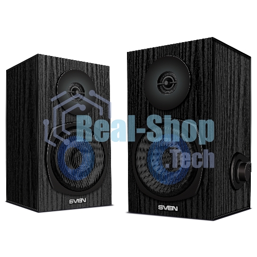 Акустическая система 2.0 SVEN SPS-576 черные (2x4W, Bluetooth, дерево)