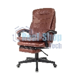 Кресло Бюрократ T-9950MSG-F/BROWN-PU коричневый, экокожа