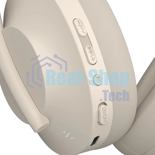 Беспроводные/проводные наушники Defender FreeMotion B485 бежевый, накладные, Bluetooth + проводной, складная конструкция, до 8 ч