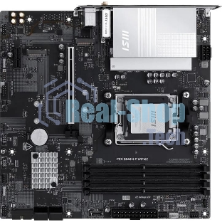 Материнская плата MSI PRO B840M-P WIFI6E, AM5, AMD B840, 4xDDR5, 4xSATA, 2xM.2, 1xPCIe 4.0 x16, 1xPCIe 3.0 x1, 1xHDMI, 1x2.5Gb LAN, Wi-Fi 6E, Bluetooth 5.3, 1xUSB-C 10Gbps, 1xUSB-A 10Gbps, 2xUSB-A 5Gbps, 4xUSB-A 2.0, 3x3.5 мм, 7.1, mATX