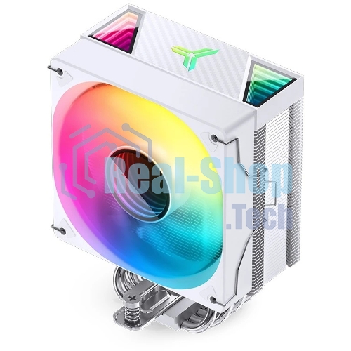Кулер для процессора JONSBO CR-1000 V2 PRO ARGB (230W, 4-pin PWM, 157мм, Al/Cu, 6x6мм, ARGB, 1x120мм, 59.48CFM, 32.0dBA, 1500RPM, S: 1700/1200/115X, AM4/AM5 белый)