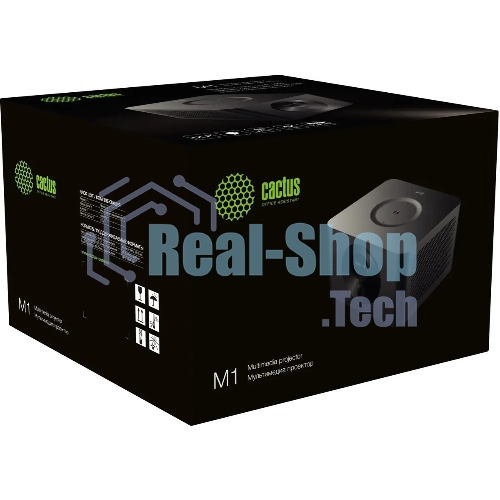 Проектор Cactus CS-M1.SG DLP 9600Lm (1920x1080) 200000:1 ресурс лампы:20000часов 1xUSB typeA 1xHDMI 1.9кг