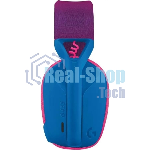 Гарнитура Logitech G435 синий/розовый, беспроводная, Bluetooth/USB, до 18 ч