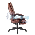 Кресло Бюрократ T-9950MSG-F/BROWN-PU коричневый, экокожа